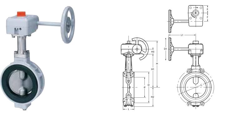 Aluminum Butterfly Valve / วาล์วผีเสื้อ 