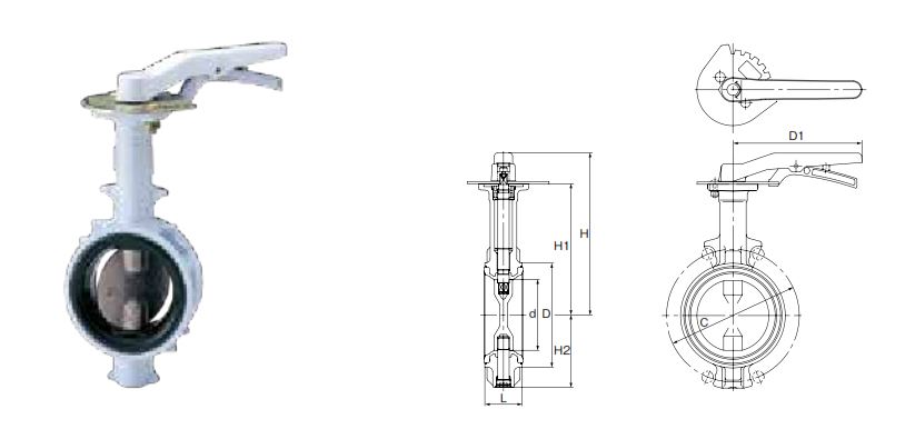 Ductile Iron Butterfly Valve / วาล์วผีเสื้อ 