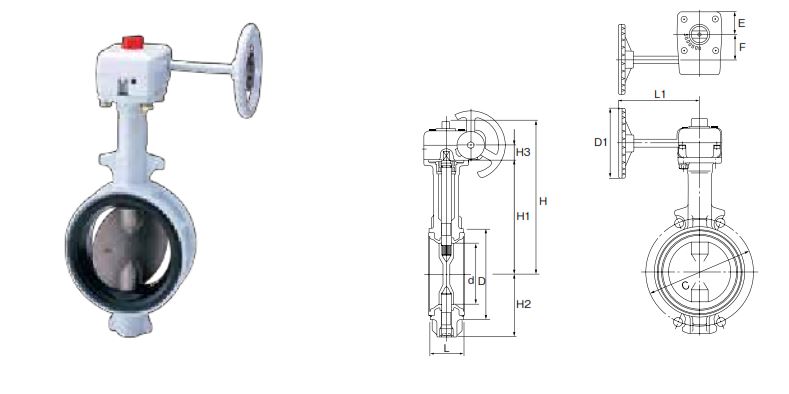 Ductile Iron Butterfly Valve / วาล์วผีเสื้อ 