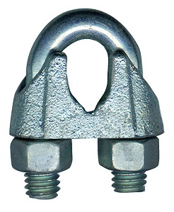 ELECTRO GALVANIZED DUCTILE IRON WIRE ROPE CLIPS / คลิ๊ปสลิง -ขาว เหล็กเหนียว